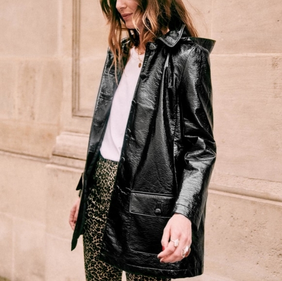 Sezane Alfred coat in black, Medium - Picture 3 of 4